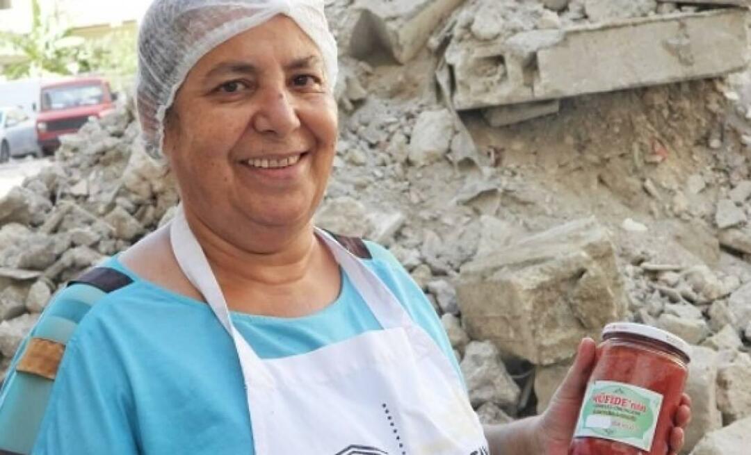 Den fortsætter sin produktion på trods af affaldet efter jordskælvet! Müfide Yılmaz' produkter vakte forhåbninger