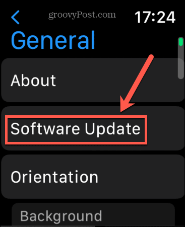 Apple Watch-softwareopdatering