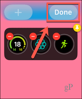 apple watch widgets udført