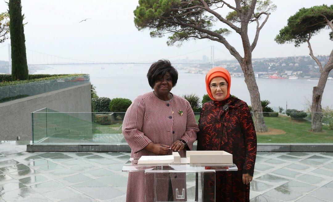 Førstedame Erdoğan mødtes med hustruen til præsidenten for Republikken Mozambique!