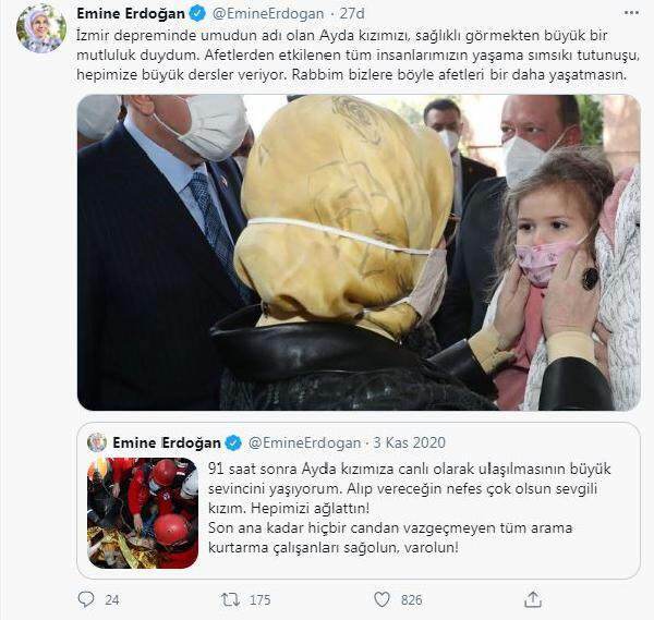 Deling af 'Ayda' fra First Lady Erdoğan!