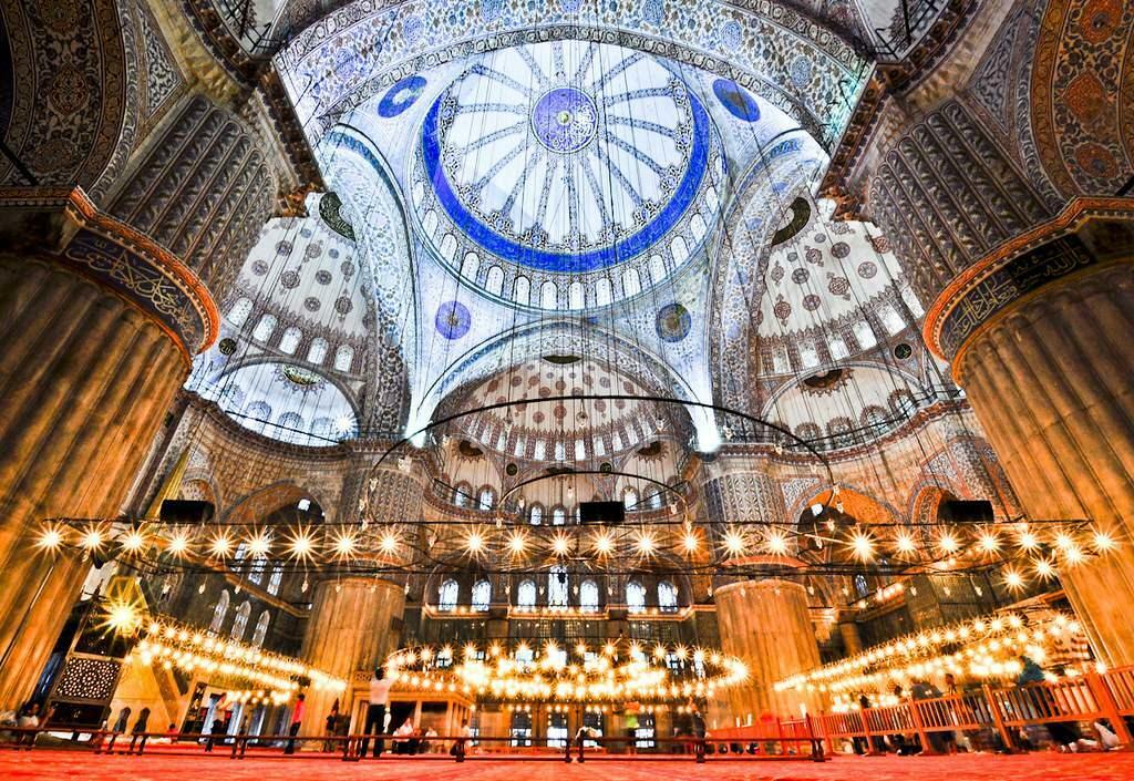 Sultanahmet moské interiør 