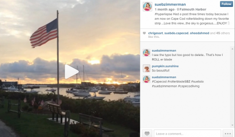 Hyperlapse-video skudt af Sue under rulleskøjteløb i Cape Cod.