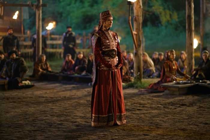 Yıldız Çağrı Atiksoy, der spiller Malhun Hatun, fortalte scenen, hun var mest imponeret over!