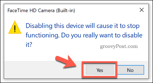 Bekræftelse af, at en enhed er deaktiveret i Enhedshåndtering på Windows 10