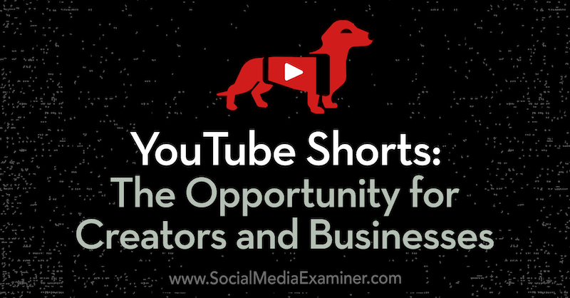 YouTube Shorts: Muligheden for skabere og virksomheder med indsigt fra Derral Eves på Social Media Marketing Podcast.