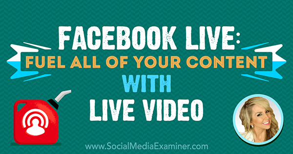Facebook Live: Fuel al dit indhold med Live Video med indsigt fra Chalene Johnson på Social Media Marketing Podcast.