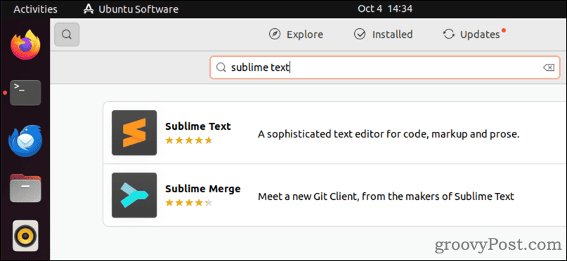 Søg efter Sublime Text