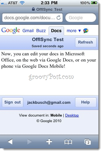 OffiSync: Synkroniser Google Docs med Office 2010