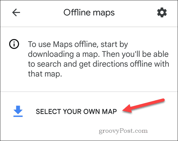 Oprettelse af et offline Google Maps-kort