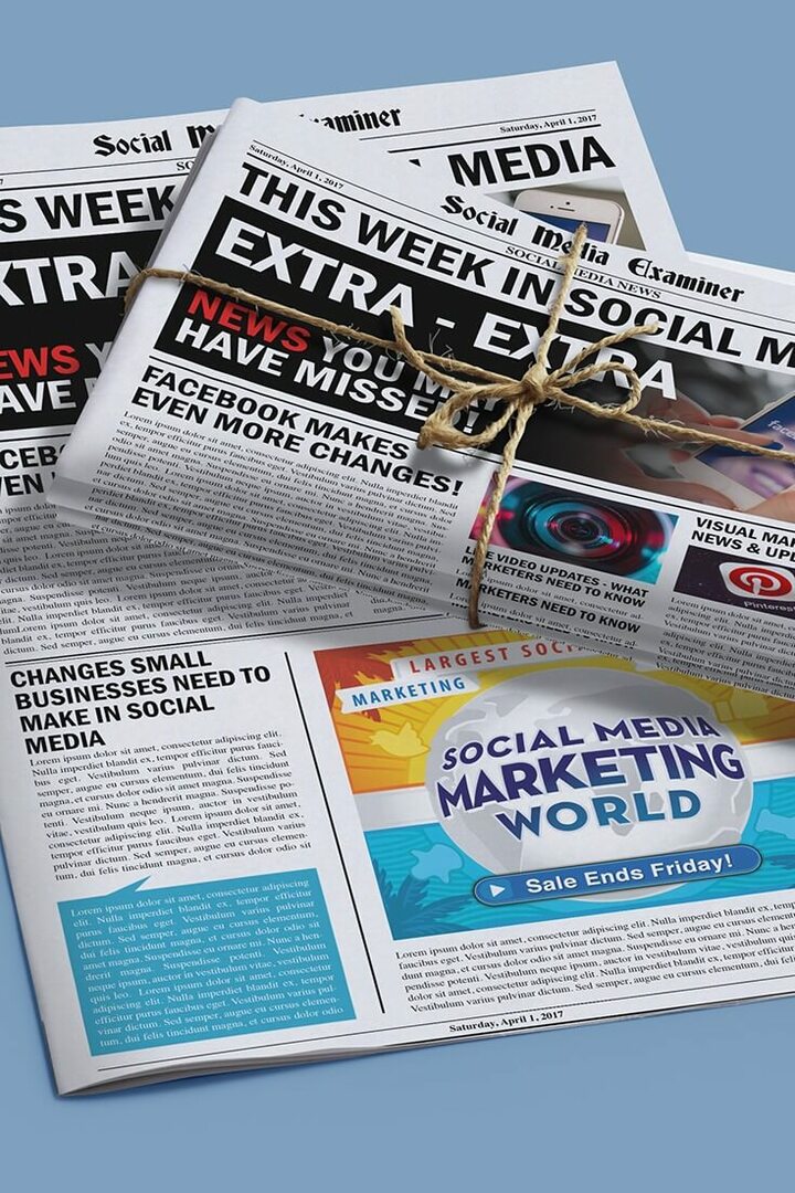 Facebook-historier lanceres globalt: Denne uge i sociale medier: Social Media Examiner