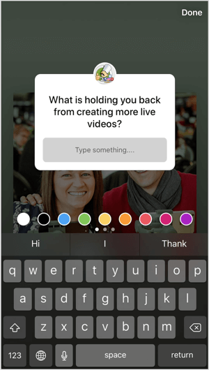 Tilføj spørgsmålsklistermærker til dine Instagram-historier for at afstemme dit publikum på en diskret måde.