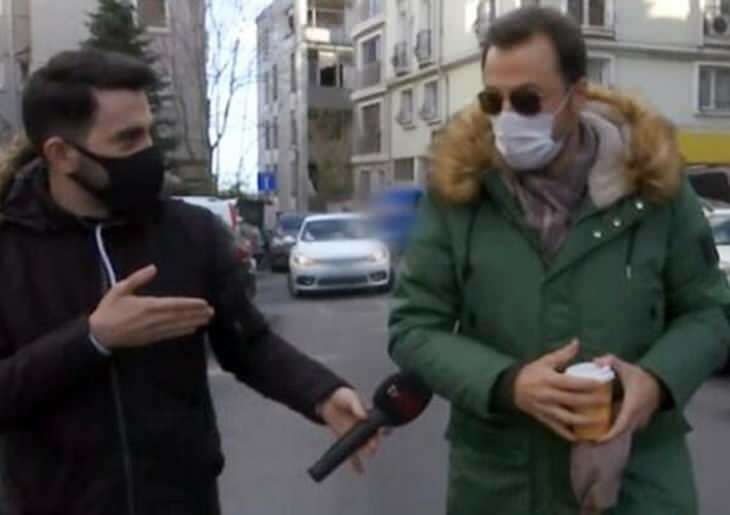 Yetkin Dikinciler argumenterede med reporteren