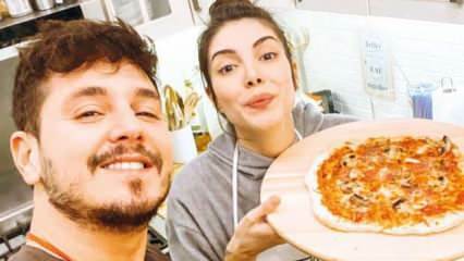 Deniz Baysal, skuespiller seriens skuespiller, og hendes mand lavede pizza derhjemme!
