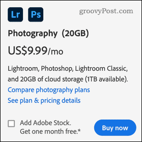 Photoshop-prissætning