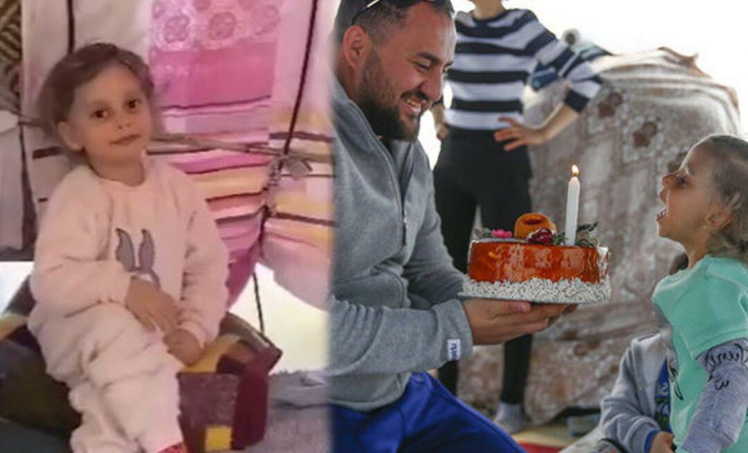 Nurhayat, som ønskede en fødselsdagskage i sin teltby, modtog en kage fra Kayseri!