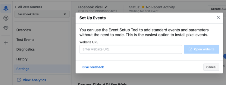 Værktøj til opsætning af Facebook-begivenhed
