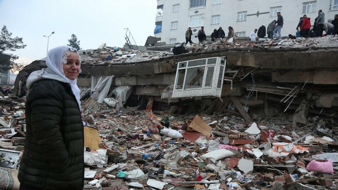 Rammer fra Kahramanmaraş-centrerede jordskælv