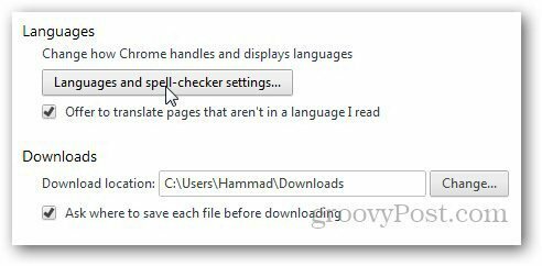 Skift Chrome Language 3