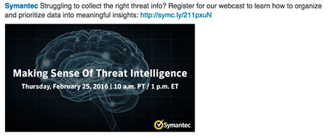 symantec linkedin webinar opdatering