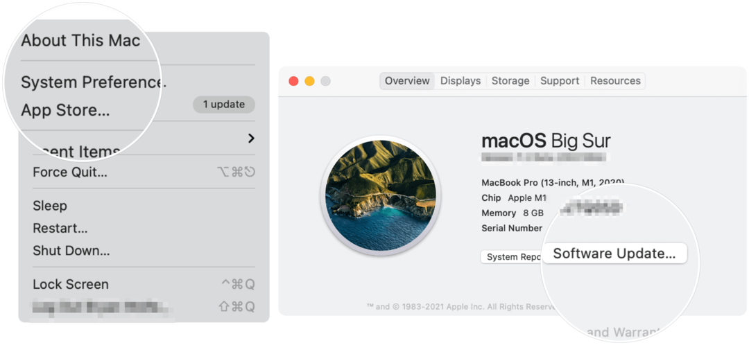 Opdater Mac