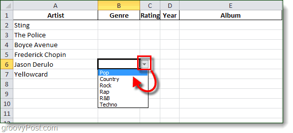 datavalidering i Excel 2010