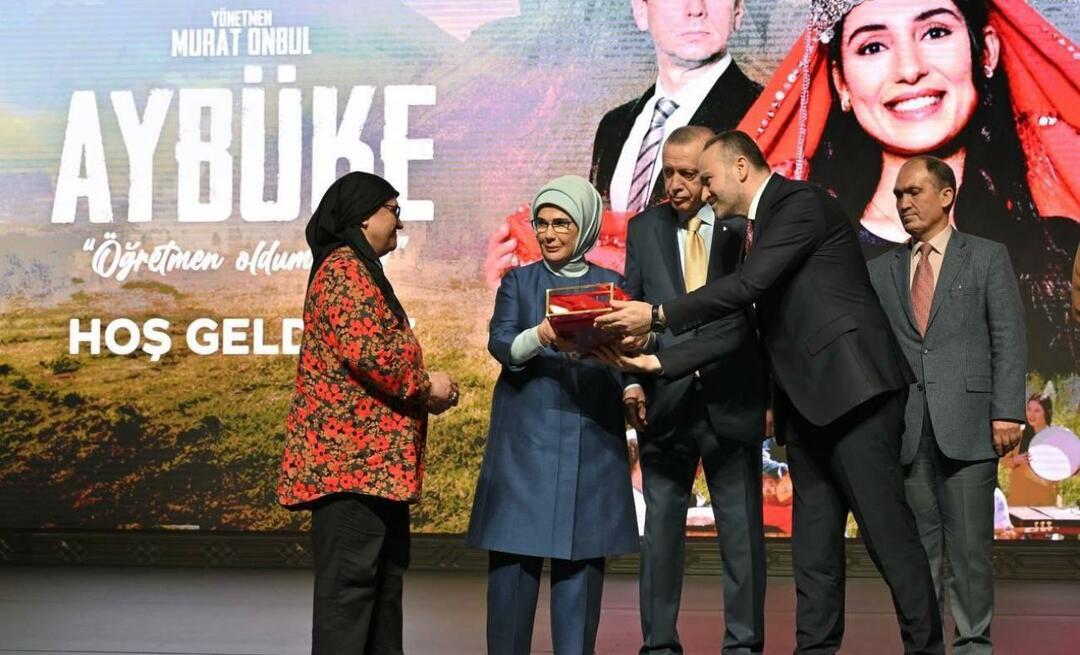 Premieren på filmen Aybüke I Became a Teacher fandt sted med deltagelse af præsident Erdoğan!
