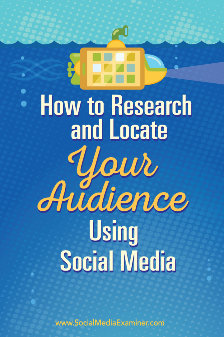 Sådan forsker du og finder din målgruppe ved hjælp af sociale medier: Socialmedieeksaminator
