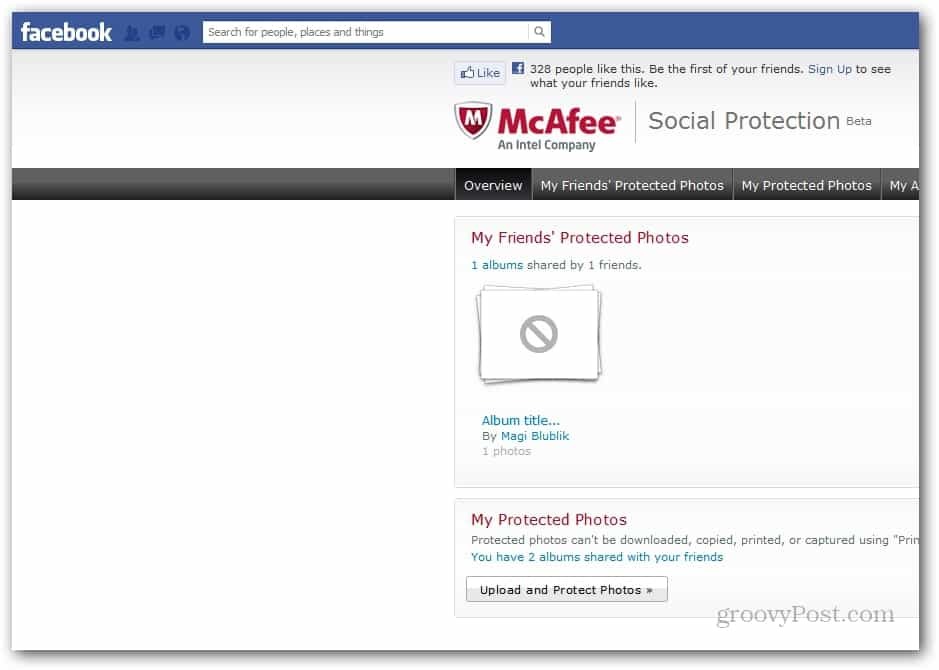 McAffee beskytter dine Facebook-fotos