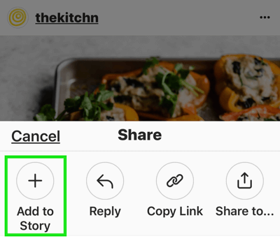 Opret stærke, engagerende Instagram-historier, mulighed for at føje et Instagram-indlæg til en historie