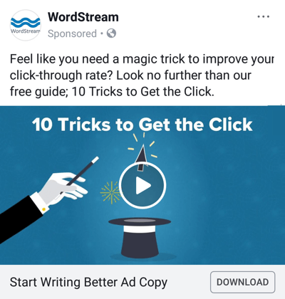 Facebook-annonceteknikker, der leverer resultater, f.eks. Ved at WordStream tilbyder en gratis guide