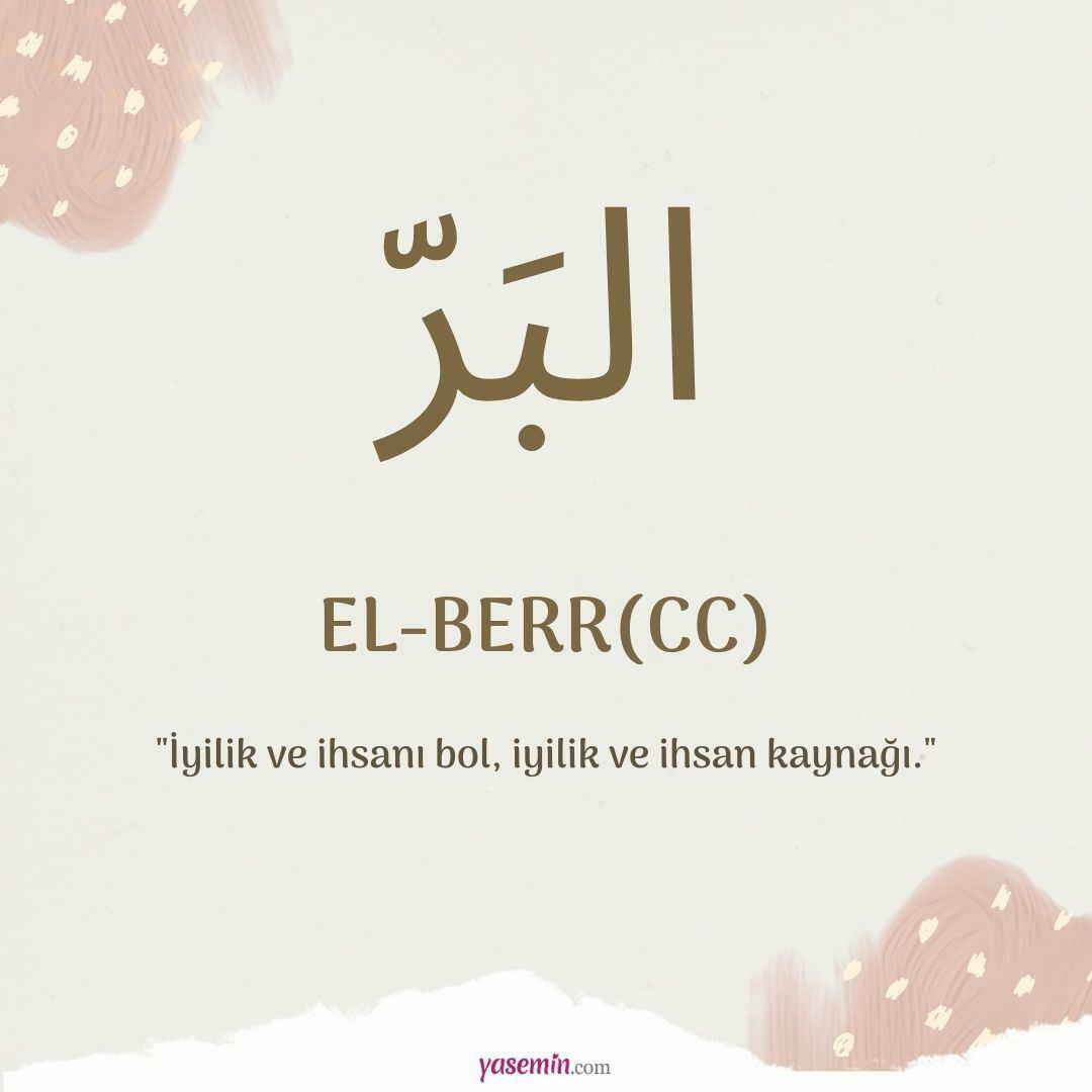 Hvad betyder al-Berr (c.c)?