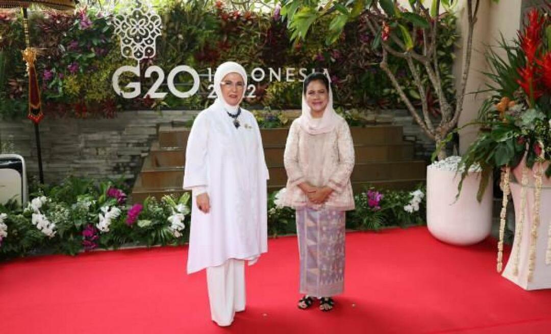 Emine Erdoğan mødtes med lederes ægtefæller ved G20-topmødet
