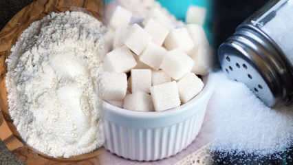 Slankemetode, undgå 3 hvide! Hvordan er sukker og salt tilbage? 3 hvid kost