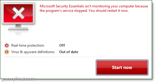 essentielle Microsofts sikkerhed skal genstartes anmeldelse