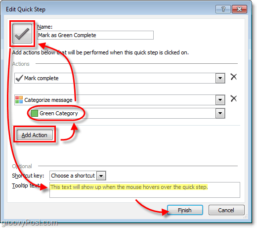 tilpassede quickstep-ikoner i Outlook 2010