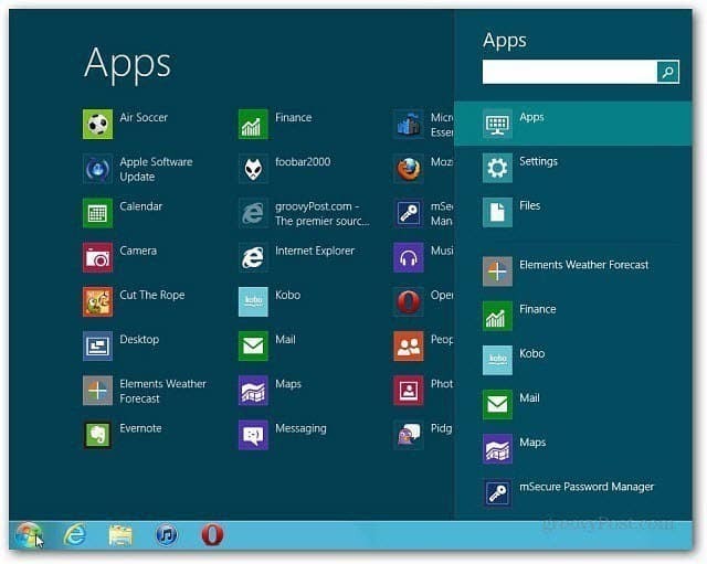 Få startmenuen på Windows 8 med ViStart