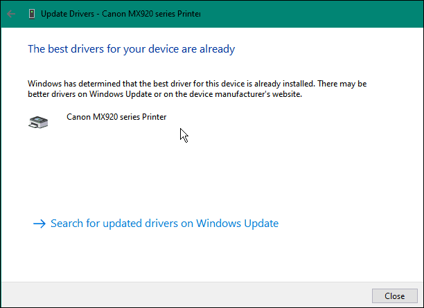 auto check fix driver utilgængelig på Windows 11