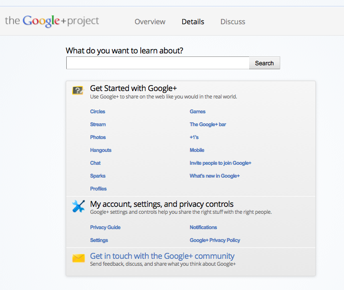 google + projekt