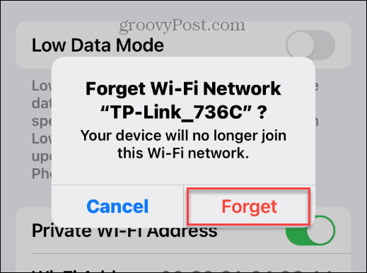 Skift Wi-Fi-adgangskoden på iPhone