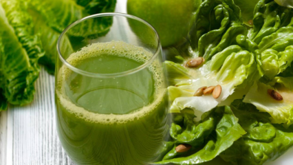 Hvad er fordelene ved salat? Hvad gør regelmæssig drikke salat juice?