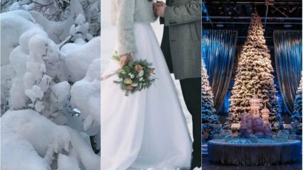 2018-19 Vinter bryllupsdekorationer