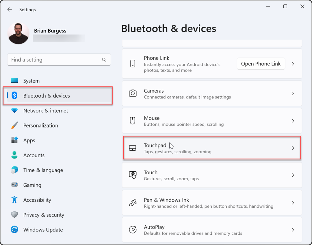 Sådan tilpasses touchpad-bevægelser på Windows 11