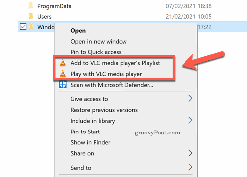 Brugerdefinerede udvidelser i Windows File Explorer