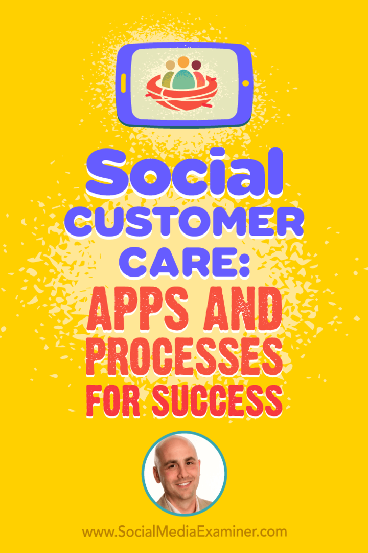 Social kundepleje: Apps og processer til succes med indsigt fra Dan Gingiss på Social Media Marketing Podcast.
