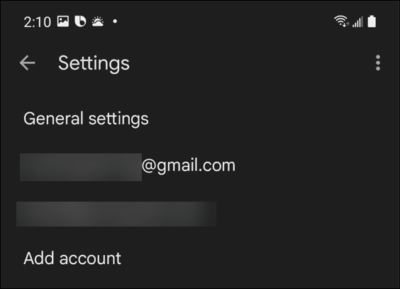 vælg gmail-konto