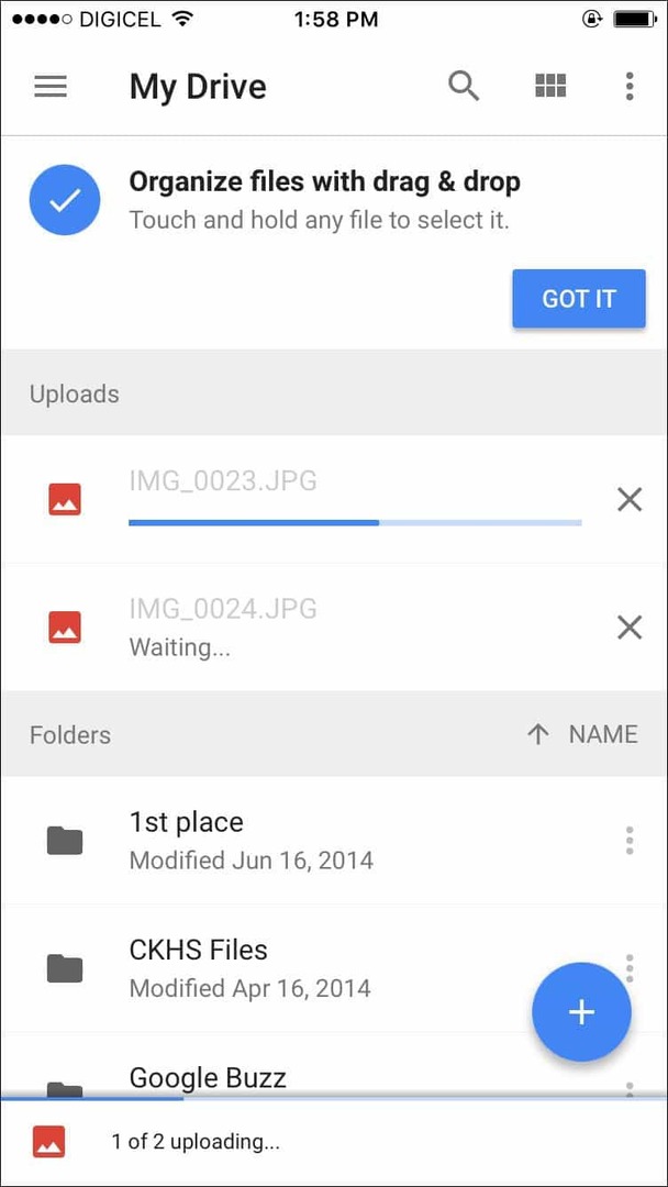 Google Drive til iOS opdateret med 3D Touch Support