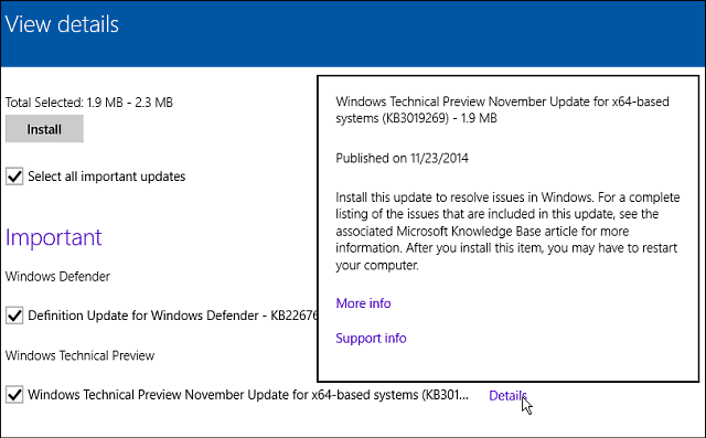 Microsoft Releases (KB3019269) programrettelse til Windows 10 Build 9879
