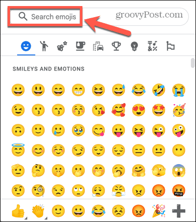 google docs emoji liste