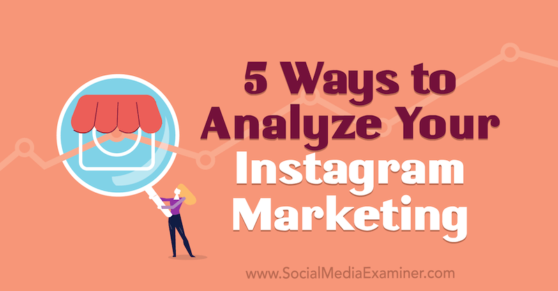 5 måder at analysere din Instagram Marketing af Tammy Cannon på Social Media Examiner.